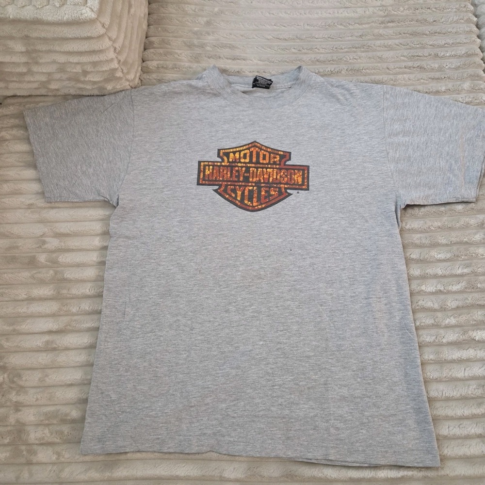 Vintage Harley-Davidson T-Shirt Mens L Large Grey Milwaukee WI House of Harley